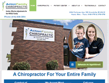 Tablet Screenshot of actonfamilychiropractic.com
